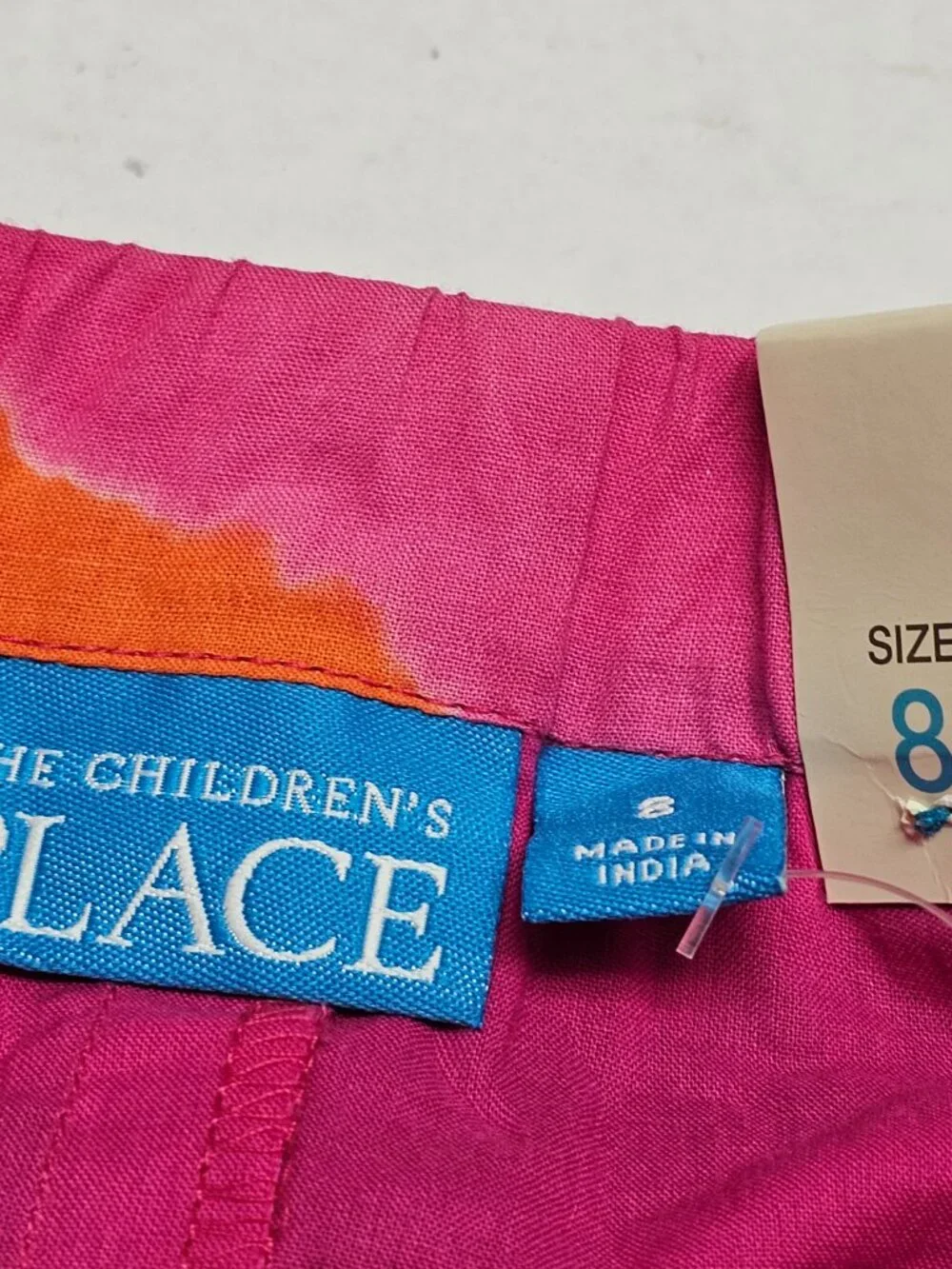 New The Childrens Place Girls Tie-Dye Tiered Skirt Multi Pink Ruffle Layered 8